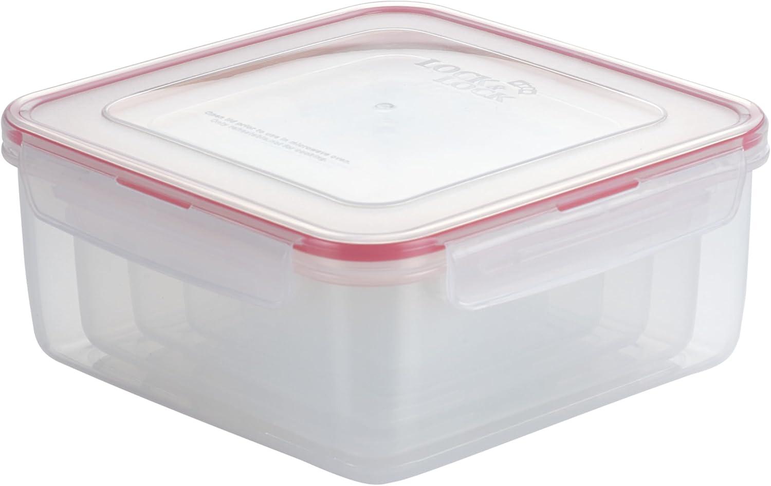 image:imageLOCK amp LOCK Easy Essentials Food Storage lidsAirtight containers BPA Free 14 Piece Tall Rectangle Clear10 Piece II