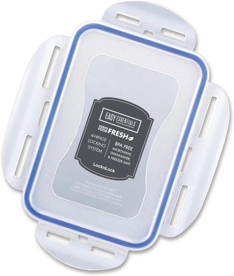 image:imageLOCK amp LOCK Easy Essentials Food Storage lidsAirtight containers BPA Free 14 Piece Tall Rectangle Clear24 Piece
