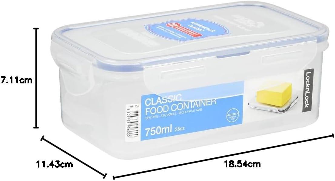 image:imageLOCK amp LOCK Easy Essentials Food Storage lidsAirtight containers BPA Free Butter25 oz Clear25 oz