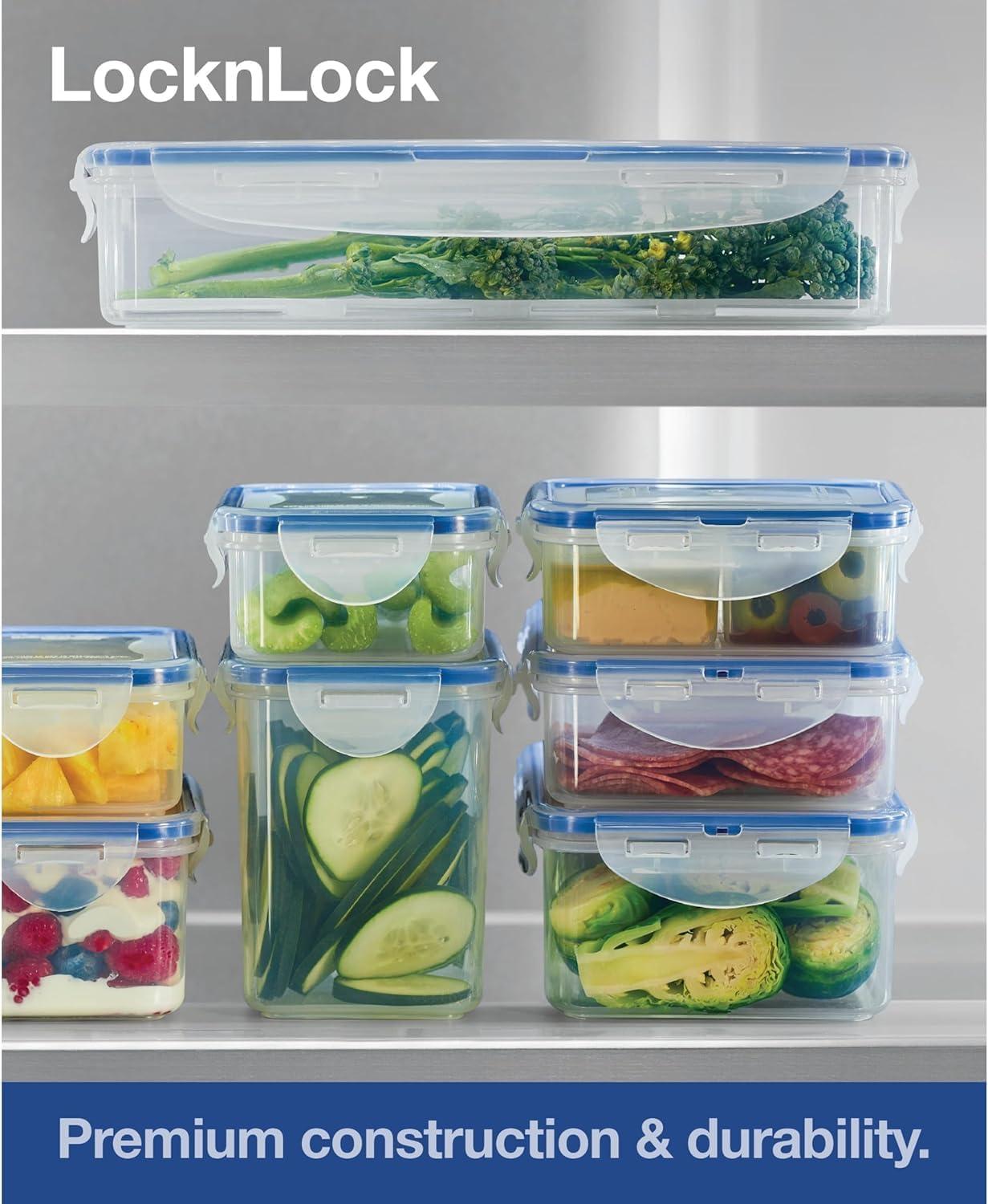 image:imageLOCK amp LOCK Easy Essentials Food Storage lidsAirtight containers BPA Free Square20 ozfor Coffee ClearRectangle 54 Ounce