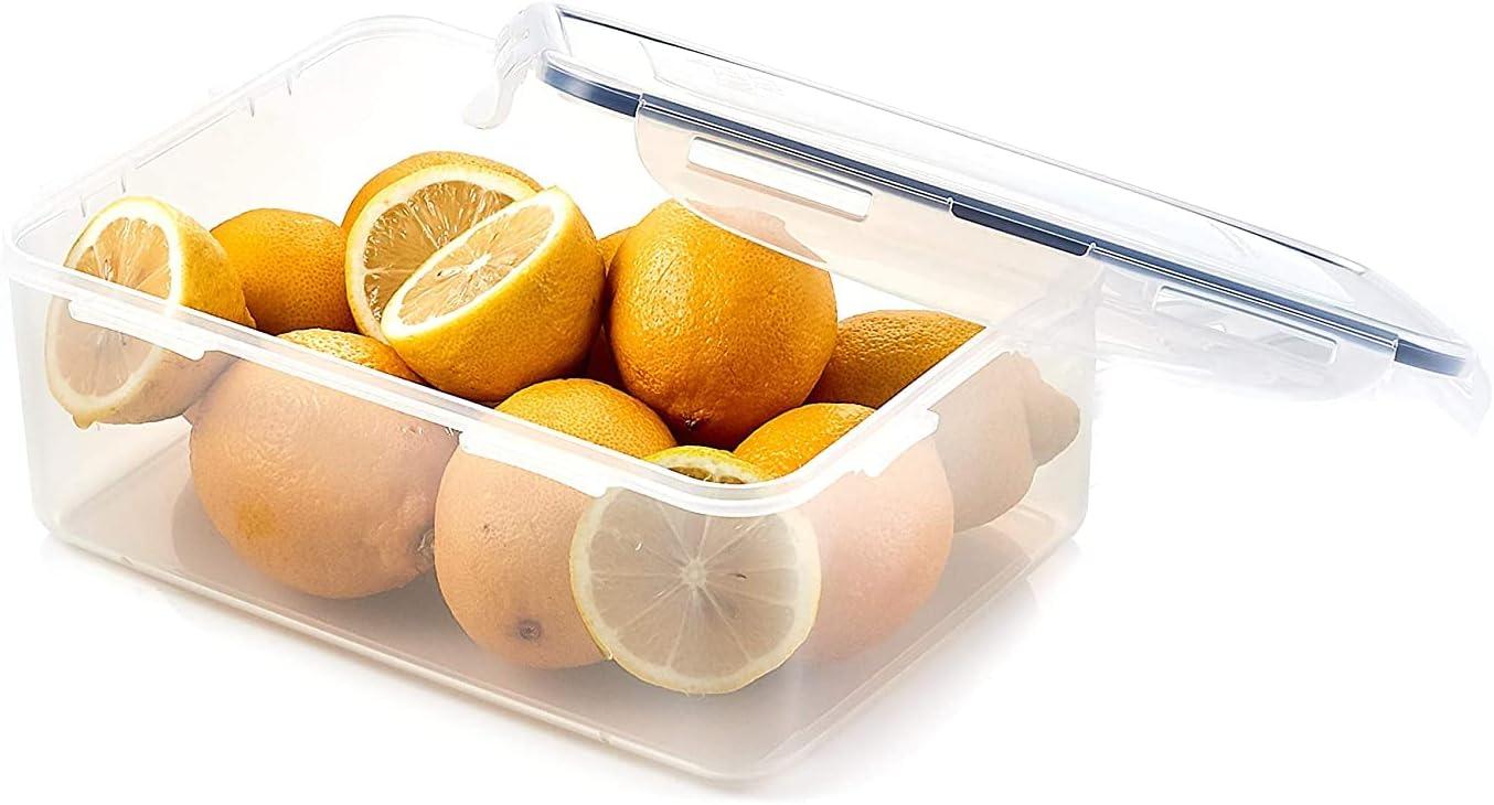 image:imageLOCK amp LOCK Easy Essentials Food Storage lidsAirtight containers BPA Free Square20 ozfor Coffee ClearRectangle 88 Ounce