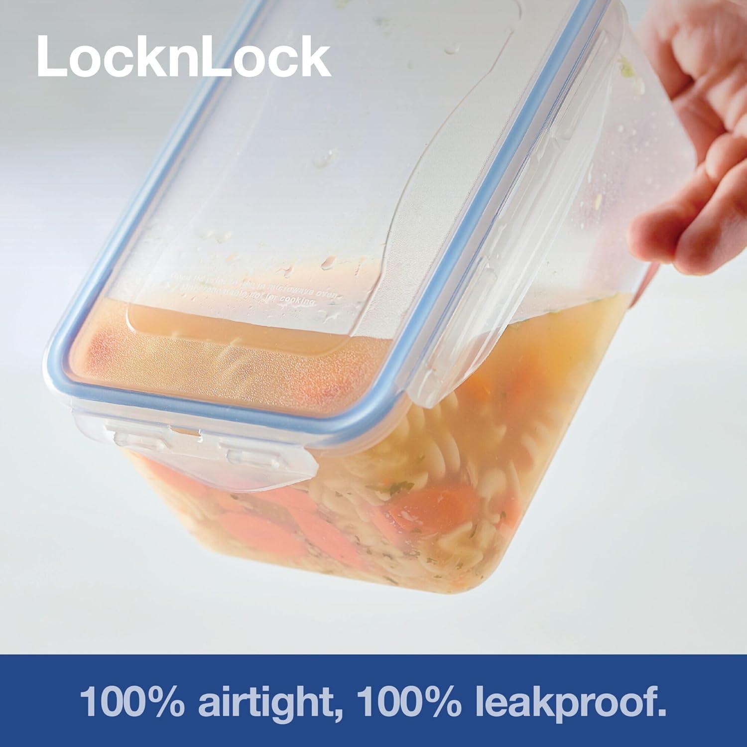 image:imageLOCK amp LOCK Easy Essentials Food Storage lidsAirtight containers BPA Free Square20 ozfor Coffee ClearSquare 88 Ounce