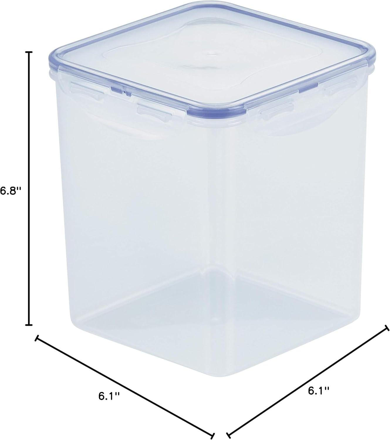 image:imageLOCK amp LOCK Easy Essentials Food Storage lidsAirtight containers BPA Free Square20 ozfor Coffee ClearSquare 88 Ounce