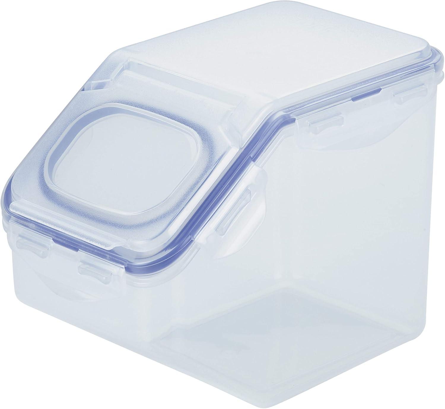 image:imageLOCK amp LOCK Easy Essentials Food lids fliptop Pantry StorageAirtight containers BPA Free top165 Cupfor Cereal Clear106 Cup Pack of 2