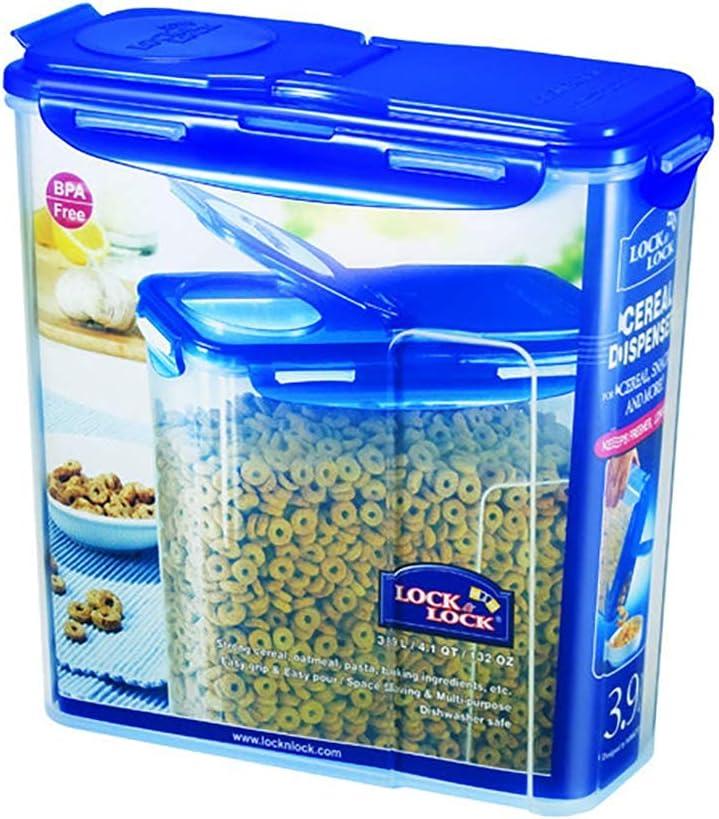 image:imageLOCK amp LOCK Easy Essentials Food lids fliptop Pantry StorageAirtight containers BPA Free top165 Cupfor Cereal Clear165 Cup Pack of 2