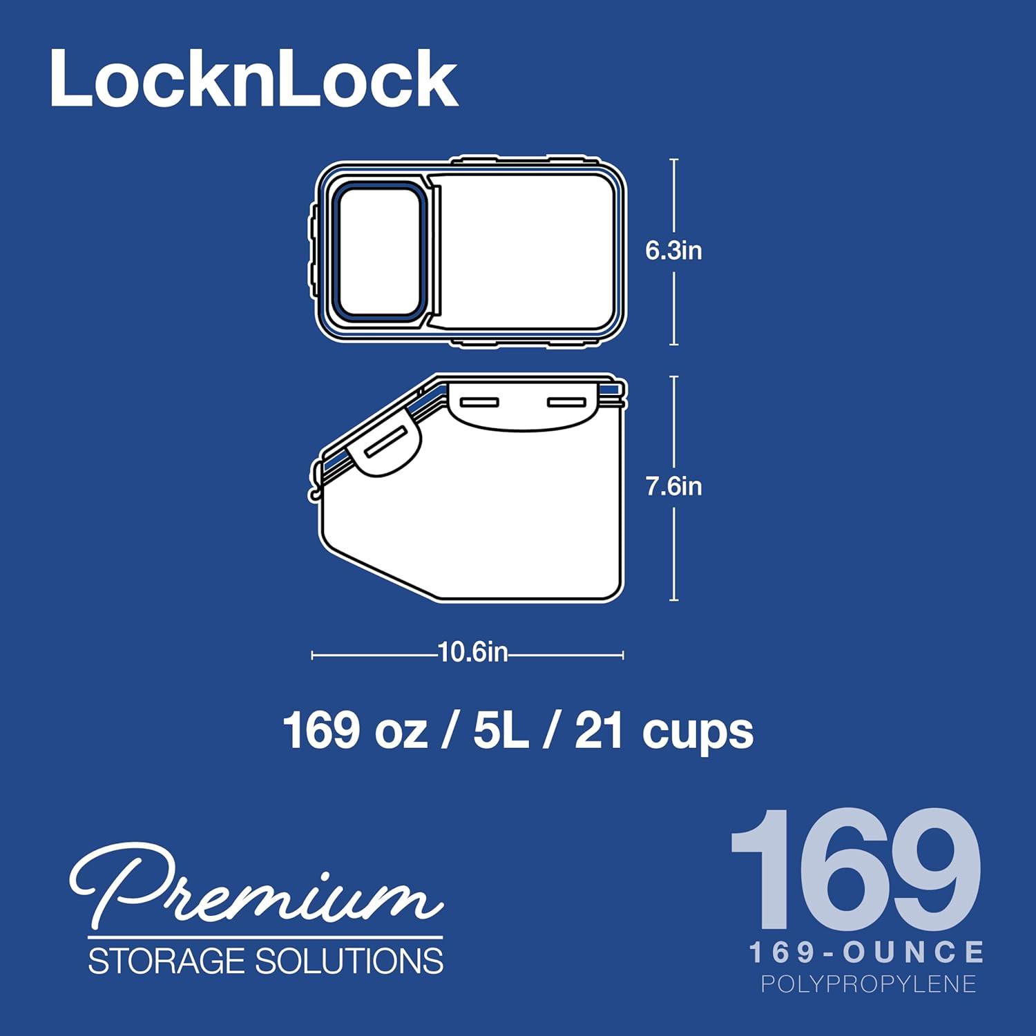 image:imageLOCK amp LOCK Easy Essentials Food lids fliptop Pantry StorageAirtight containers BPA Free top165 Cupfor Cereal ClearLarge