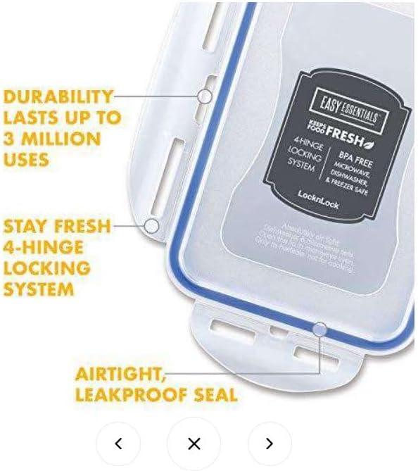 image:imageLOCK amp LOCK Easy Essentials Food lids fliptop Pantry StorageAirtight containers BPA Free top165 Cupfor Cereal ClearSmall