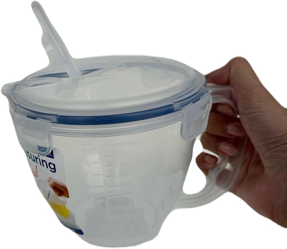 image:imageLOCK amp LOCK SPECIAL Measuring Bowl with Handle 3381oz 423cup 11 L Pack of 1