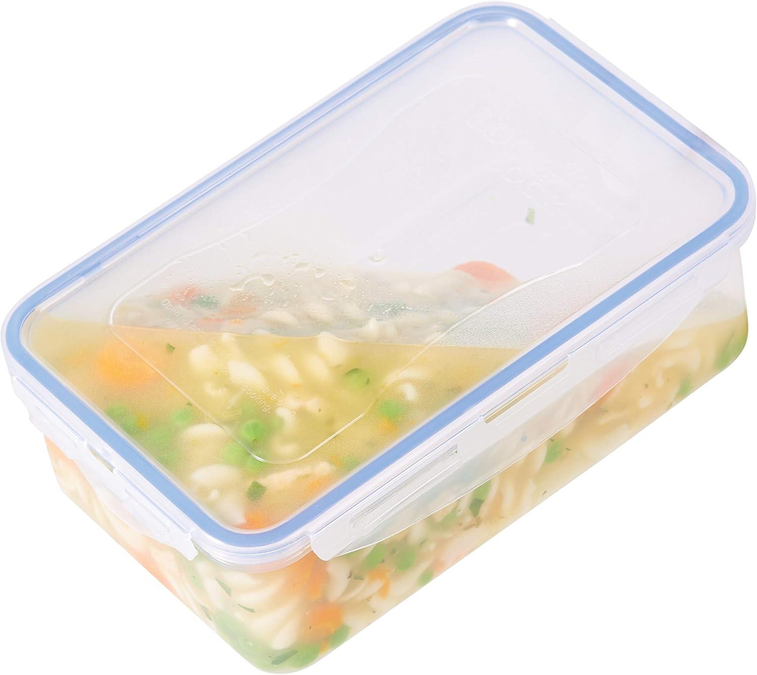 image:imageLock amp Lock Assorted Food Storage Container Set 6Piece6 Piece Rectangle Set