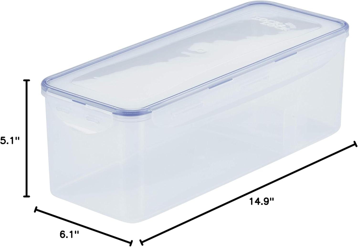 image:imageLocknLock Easy Essentials Food Storage lidsAirtight containers BPA Free Bread Box211 Cup Clear211 Cup Pack of 1