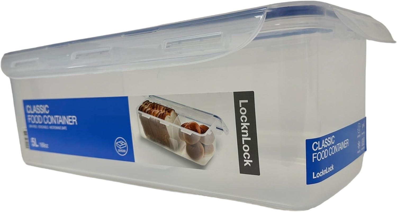 image:imageLocknLock Easy Essentials Food Storage lidsAirtight containers BPA Free Bread Box211 Cup Clear211 Cup Pack of 1