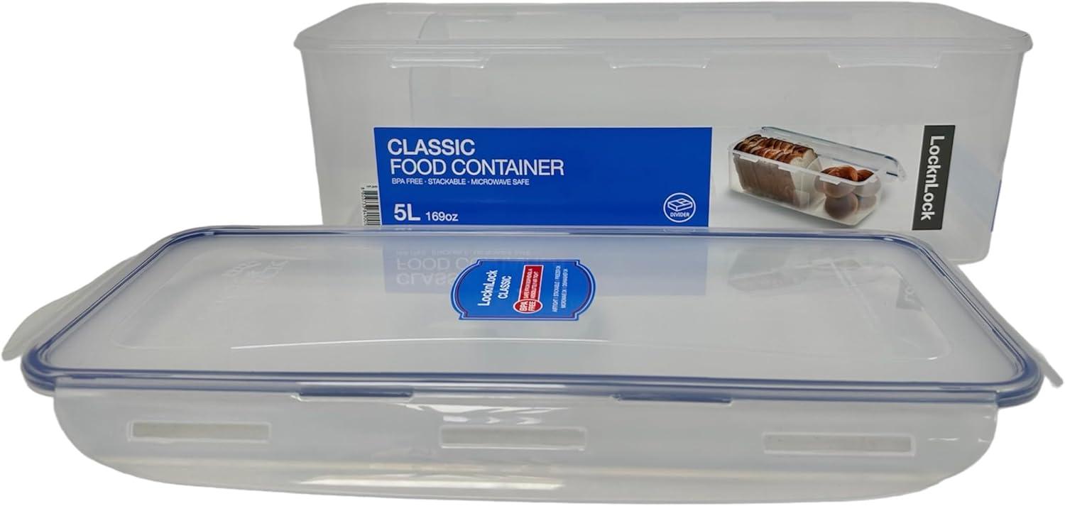 image:imageLocknLock Easy Essentials Food Storage lidsAirtight containers BPA Free Bread Box211 Cup Clear211 Cup Pack of 1