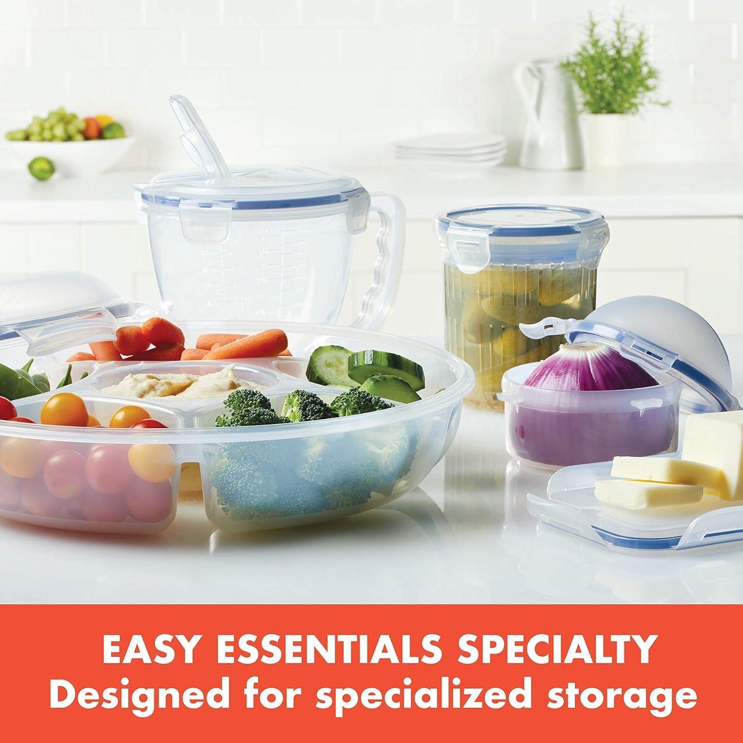 image:imageLocknLock Easy Essentials Food Storage lidsAirtight containers BPA Free Onion10 oz Clear10 oz