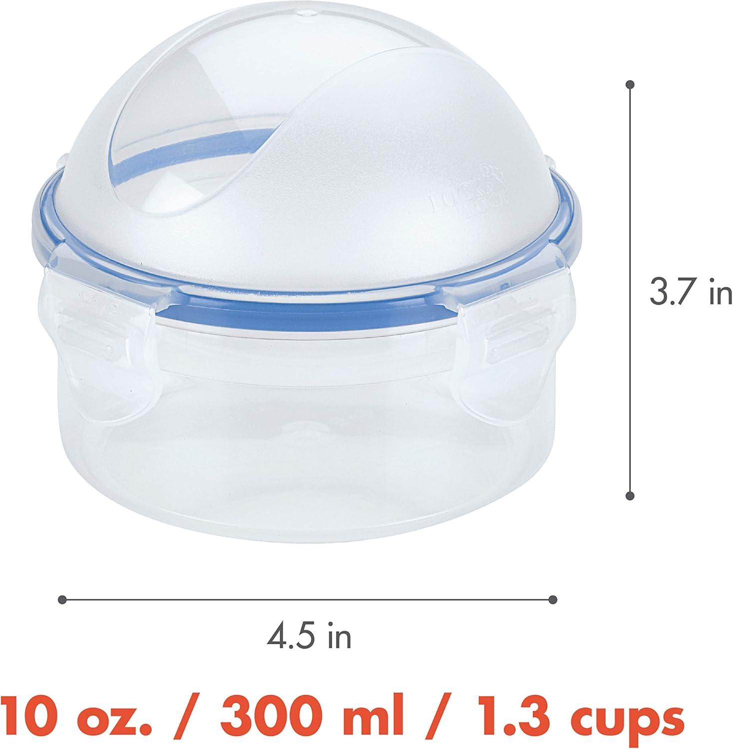 image:imageLocknLock Easy Essentials Food Storage lidsAirtight containers BPA Free Onion10 oz Clear10 oz