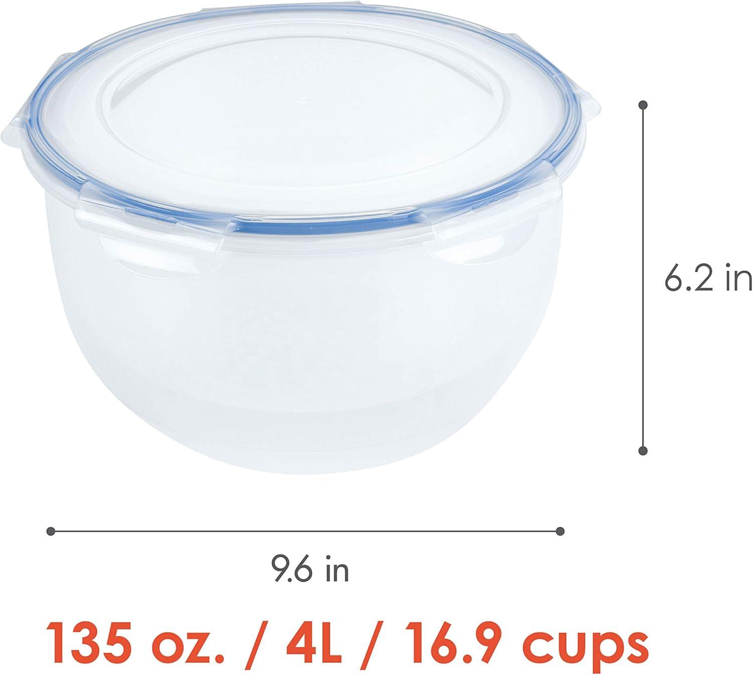 image:imageLocknLock Easy Essentials Food Storage lidsAirtight containers BPA Free Salad Bowl169 Cup Clear