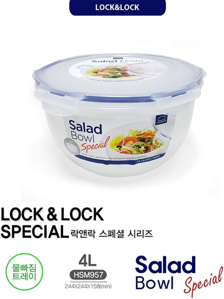 image:imageLocknLock Easy Essentials Food Storage lidsAirtight containers BPA Free Salad Bowl169 Cup Clear