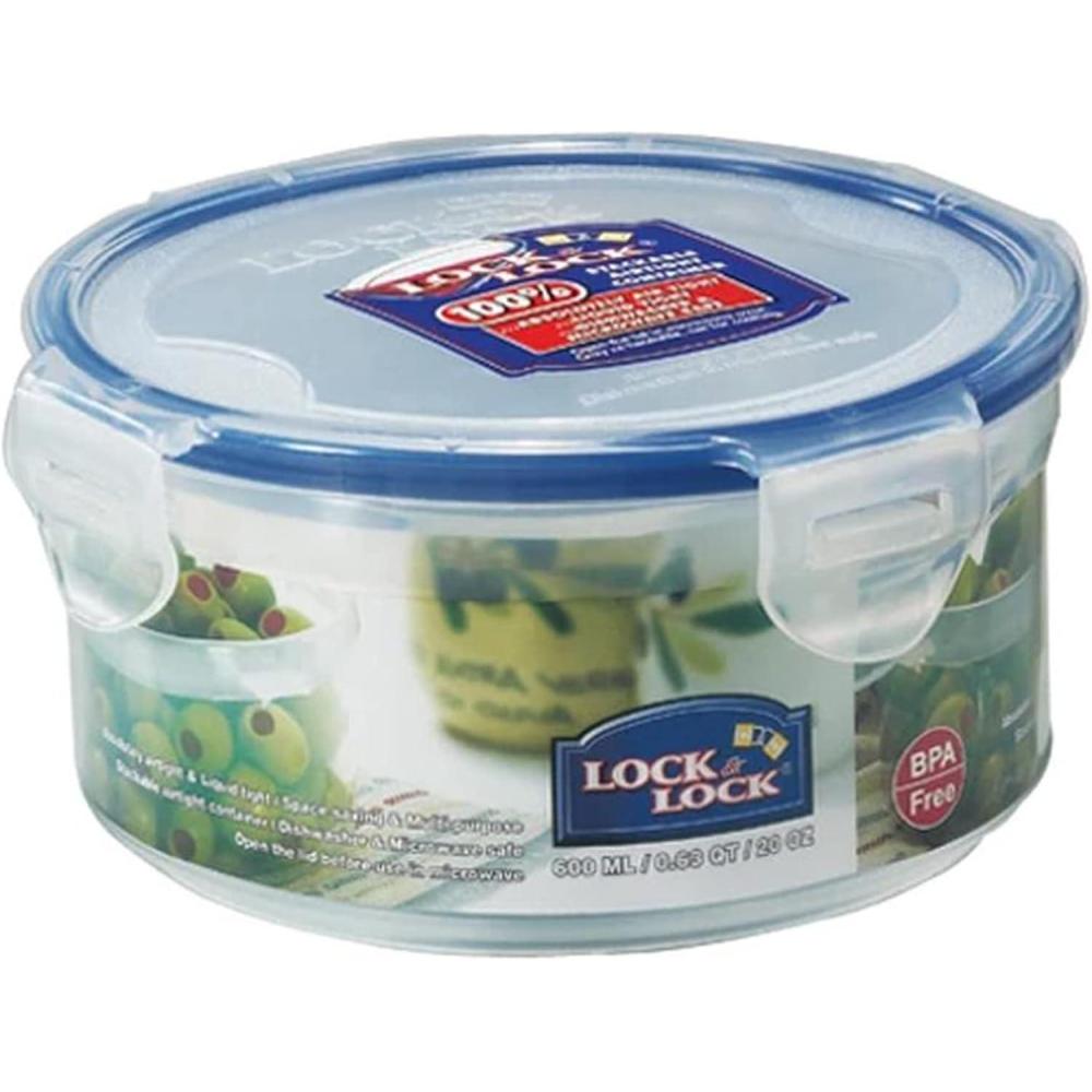 image:imageLOCK amp LOCK Easy Essentials Food Storage lidsAirtight containers BPA Free Round 5 oz for Sauces amp dips Clear20 Ounce