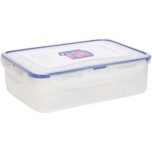 LOCK & LOCK Easy Essentials Food Storage lids/Airtight containers, BPA Free, Round – 5 oz – for Sauces & dips, Clear(Rectangle – 54 oz – Great for Snacks (4 section))