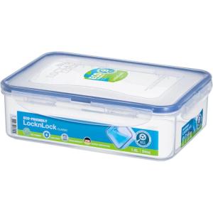 LOCK & LOCK Easy Essentials Food Storage lids/Airtight containers, BPA Free, Square-20 oz-for Coffee, Clear(Rectangle – 54 Ounce)