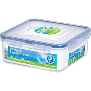 LOCK & LOCK Easy Essentials Food Storage lids/Airtight containers, BPA Free, Square-20 oz-for Coffee, Clear(Square – 29 Ounce)