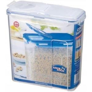 LOCK & LOCK Easy Essentials Food lids (flip-top) / Pantry Storage/Airtight containers, BPA Free, top-16.5 Cup-for Cereal, Clear(16.5 Cup)