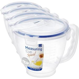 LOCK & LOCK SPECIAL Measuring Bowl with Handle 33.81-oz / 4.23-cup (1)(1 L (Pack of 4))