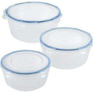 Lock & Lock Assorted Food Storage Container Set (6-Piece)(6 Piece – Bowl Set)