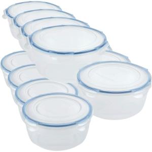 Lock & Lock Assorted Food Storage Container Set (6-Piece)(6 Piece – Rectangle Set (Pack of 4))