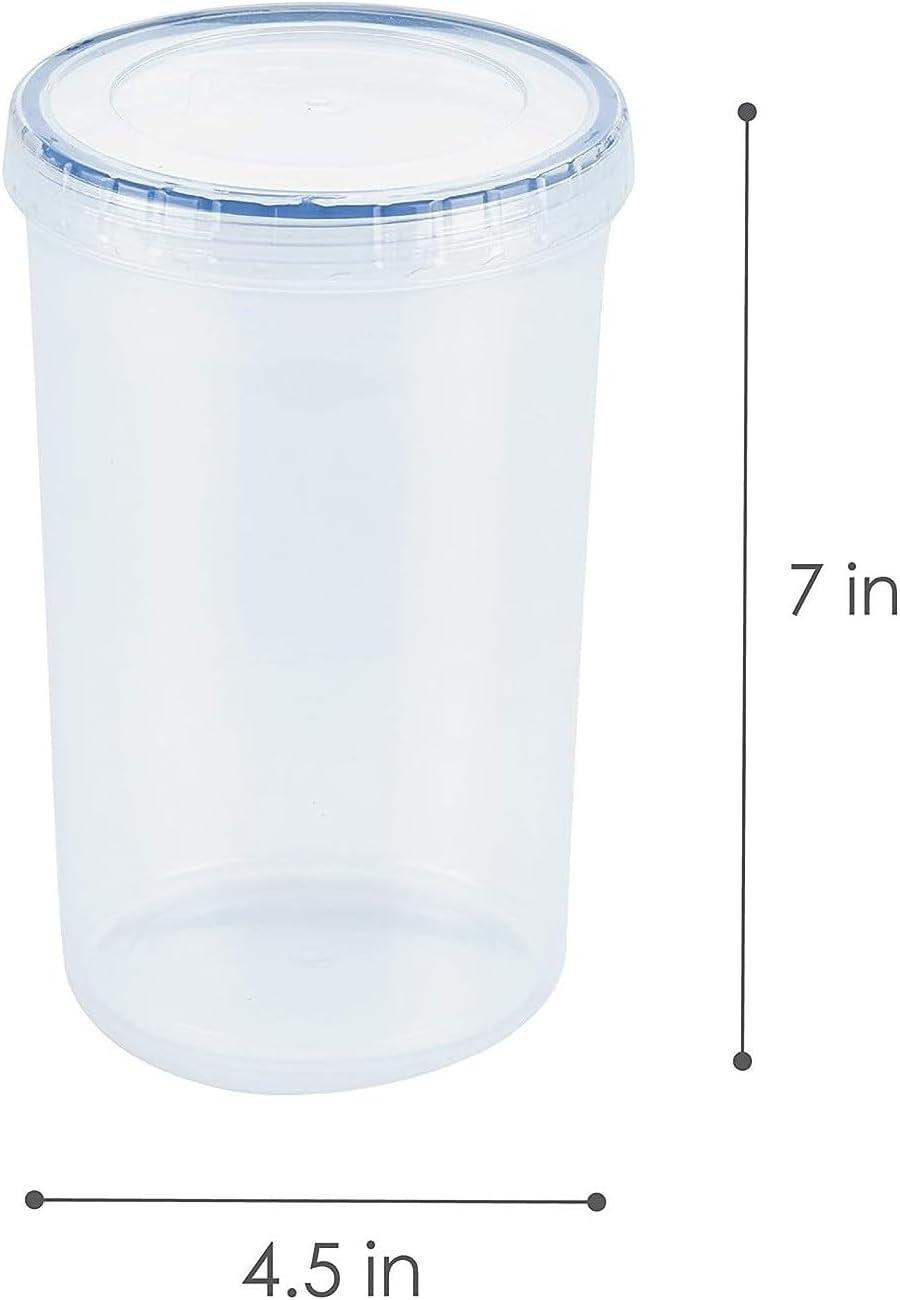 image:imageLOCK amp LOCK Easy Essentials Twist Food Storage lidsAirtight containers BPA Free Tall44 ozfor Pasta Clear44 Ounce Pack of 2
