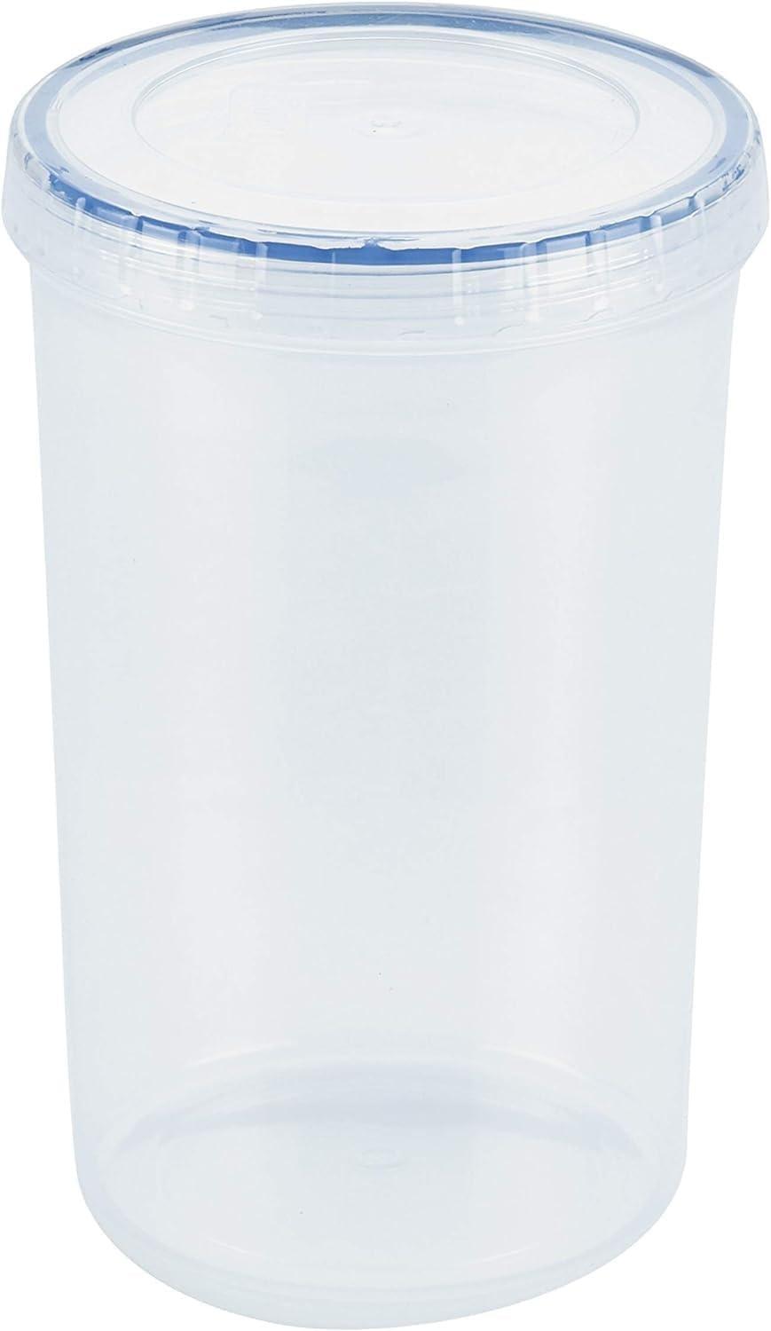 image:imageLOCK amp LOCK Easy Essentials Twist Food Storage lidsAirtight containers BPA Free Tall44 ozfor Pasta Clear44 Ounce Pack of 4