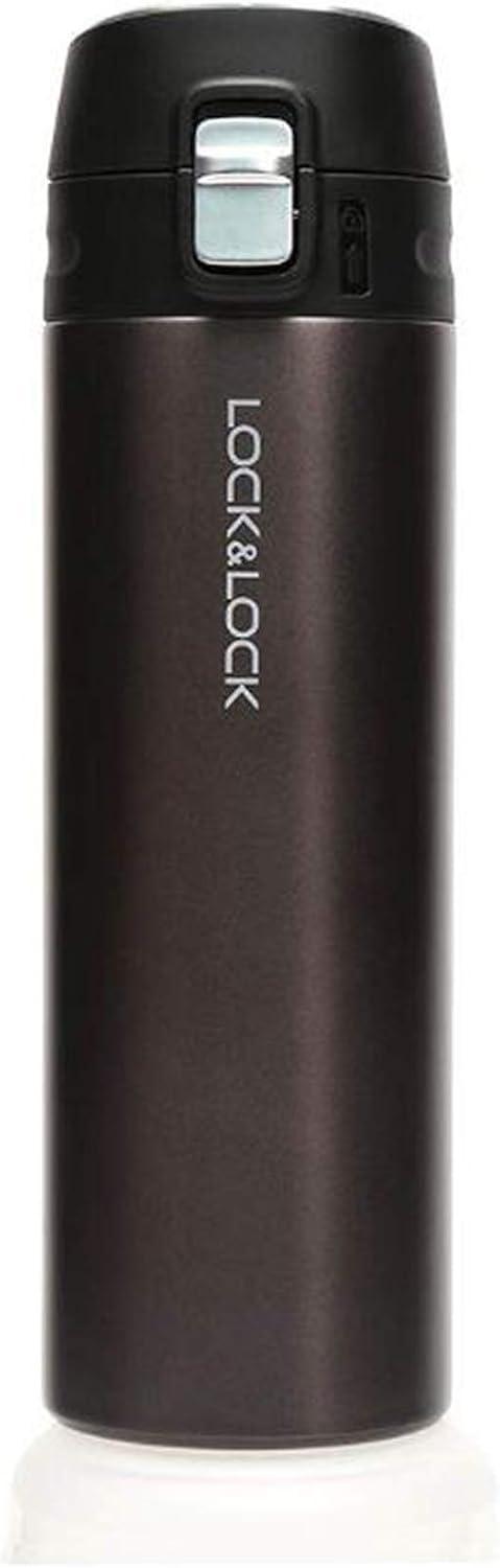image:imageLOCK amp LOCK Feather Light Stainless Steel Vacuum Insulated Thermal Travel Mug 17 oz Ruby RedBlack