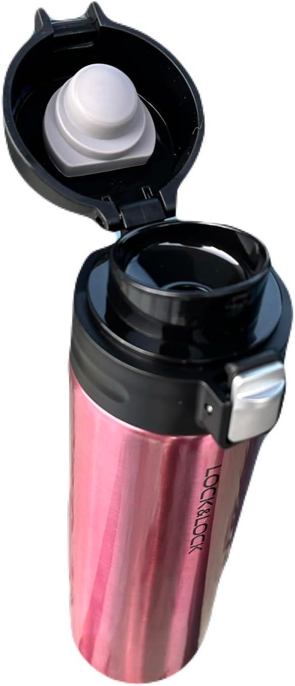 image:imageLOCK amp LOCK Feather Light Stainless Steel Vacuum Insulated Thermal Travel Mug 17 oz Ruby RedRuby Red