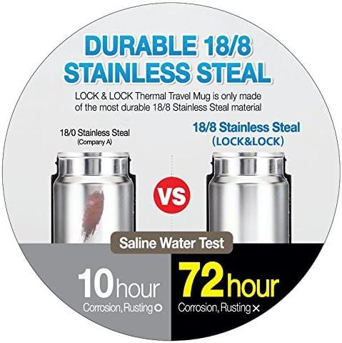 image:imageLOCK amp LOCK Feather Light Stainless Steel Vacuum Insulated Thermal Travel Mug 17 oz Ruby RedRuby Red