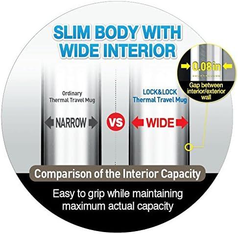 image:imageLOCK amp LOCK Feather Light Stainless Steel Vacuum Insulated Thermal Travel Mug 17 oz Ruby RedRuby Red
