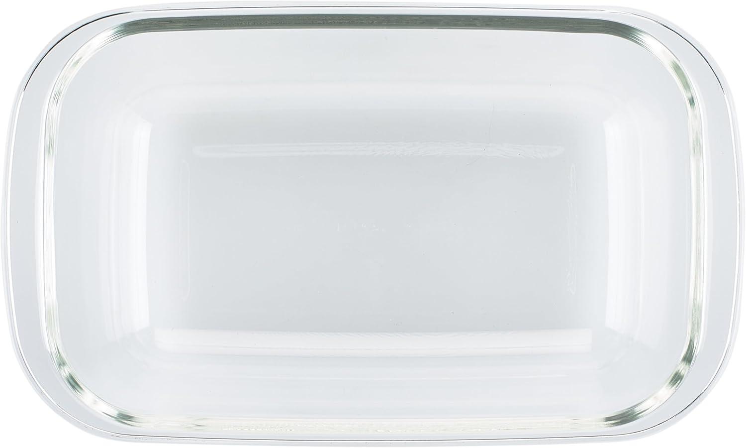 image:imageLOCK amp LOCK LocknLock Purely Better Glass Round Pie Baking DishFood Storage Container with Lid 95 Inch ClearLoaf Pan