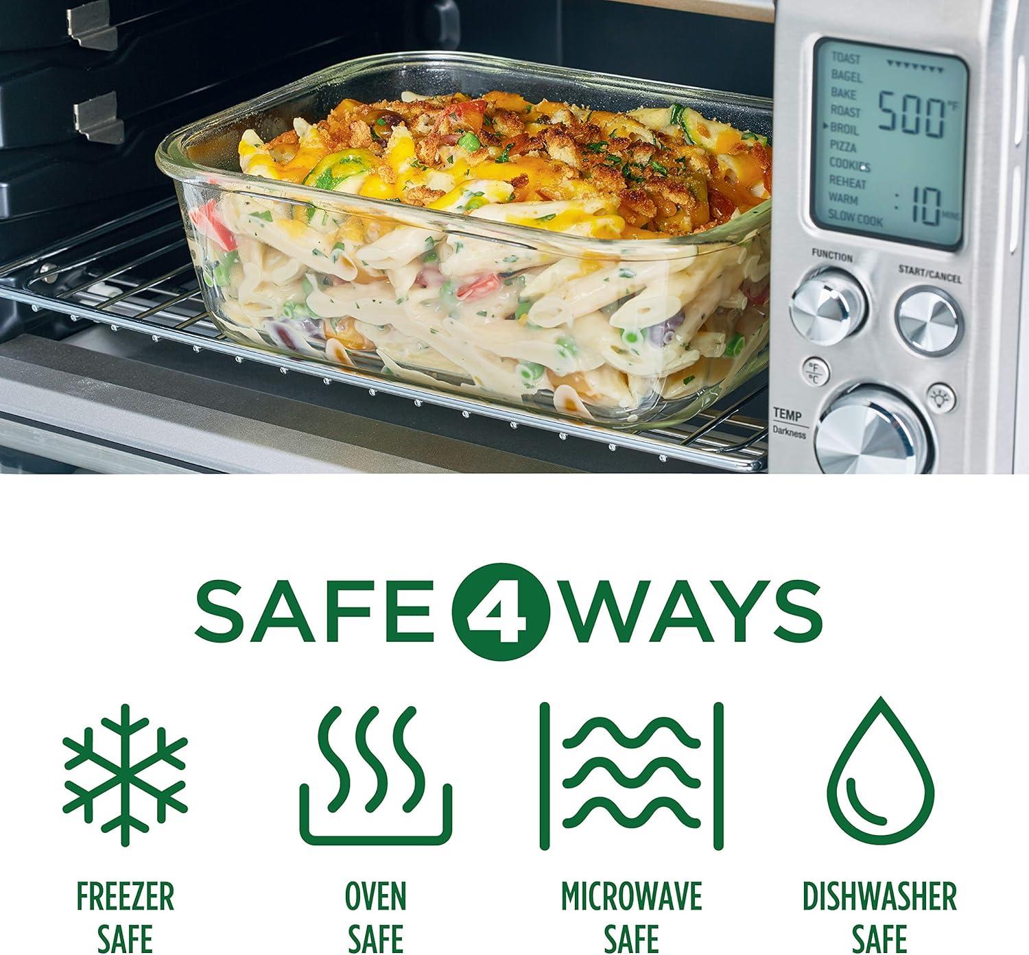image:imageLOCK amp LOCK Purely Better Glass Food Storage Container Set 10 Piece Clear10 Piece