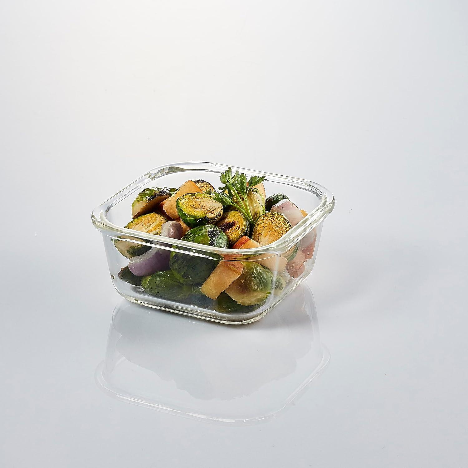image:imageLOCK amp LOCK Purely Better Glass Food Storage Container with Lid 211cup Clear