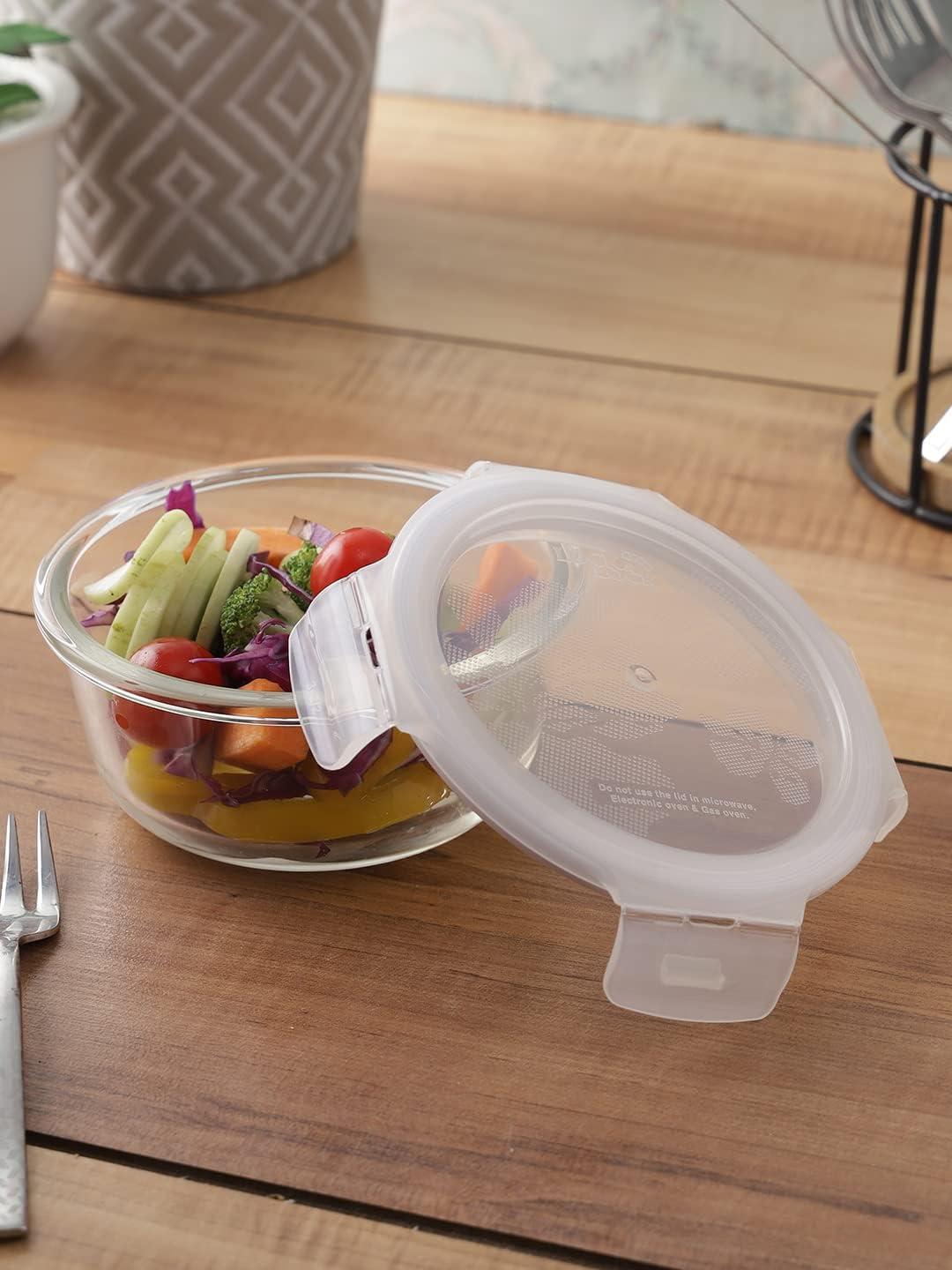 image:imageLOCK amp LOCK Purely Better Glass Food Storage Container with Lid Round13 oz Clear13 Oz