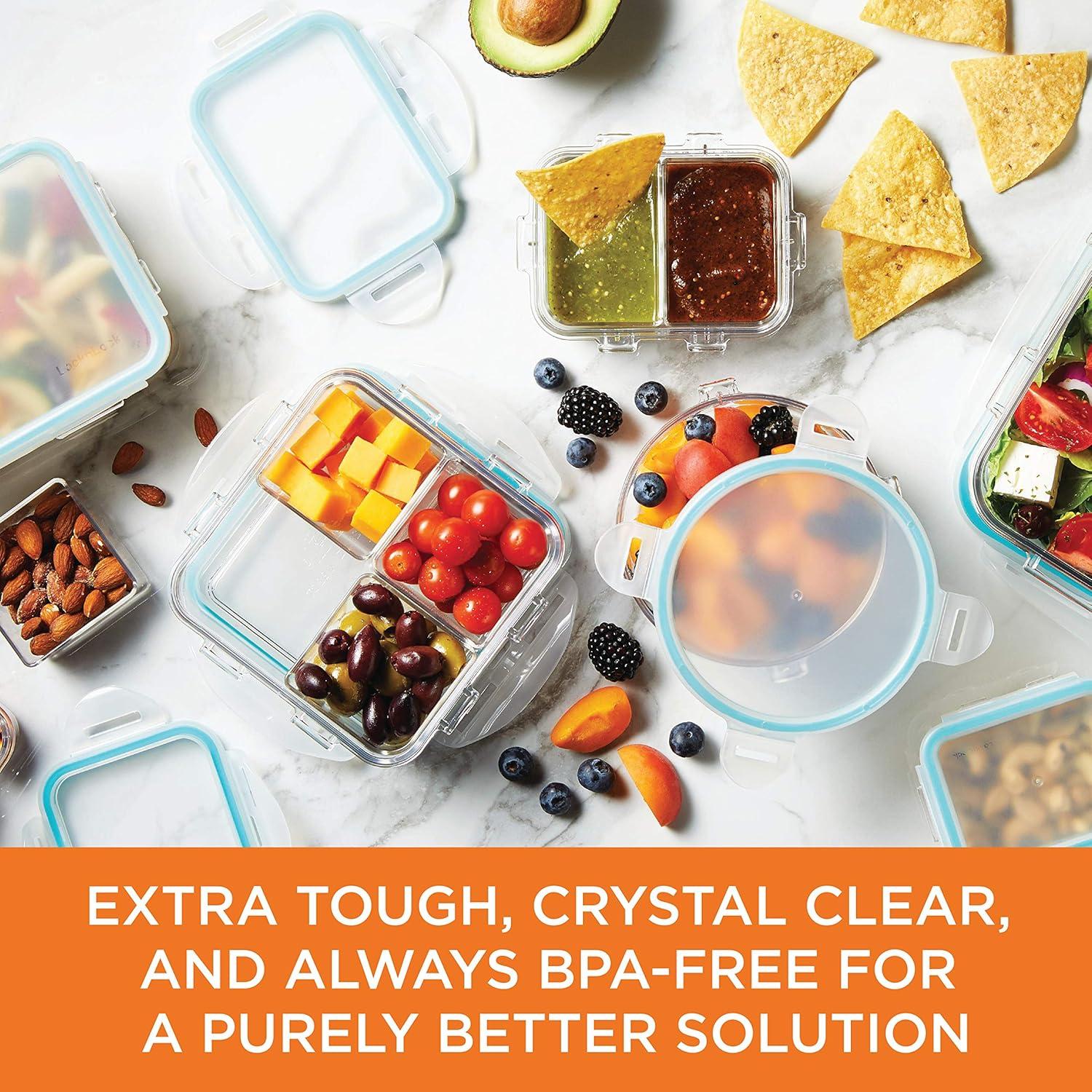 image:imageLOCK amp LOCK Purely Better Tritan ContainerRectangle Food Storage Bin 12 Ounce Clear12 Oz