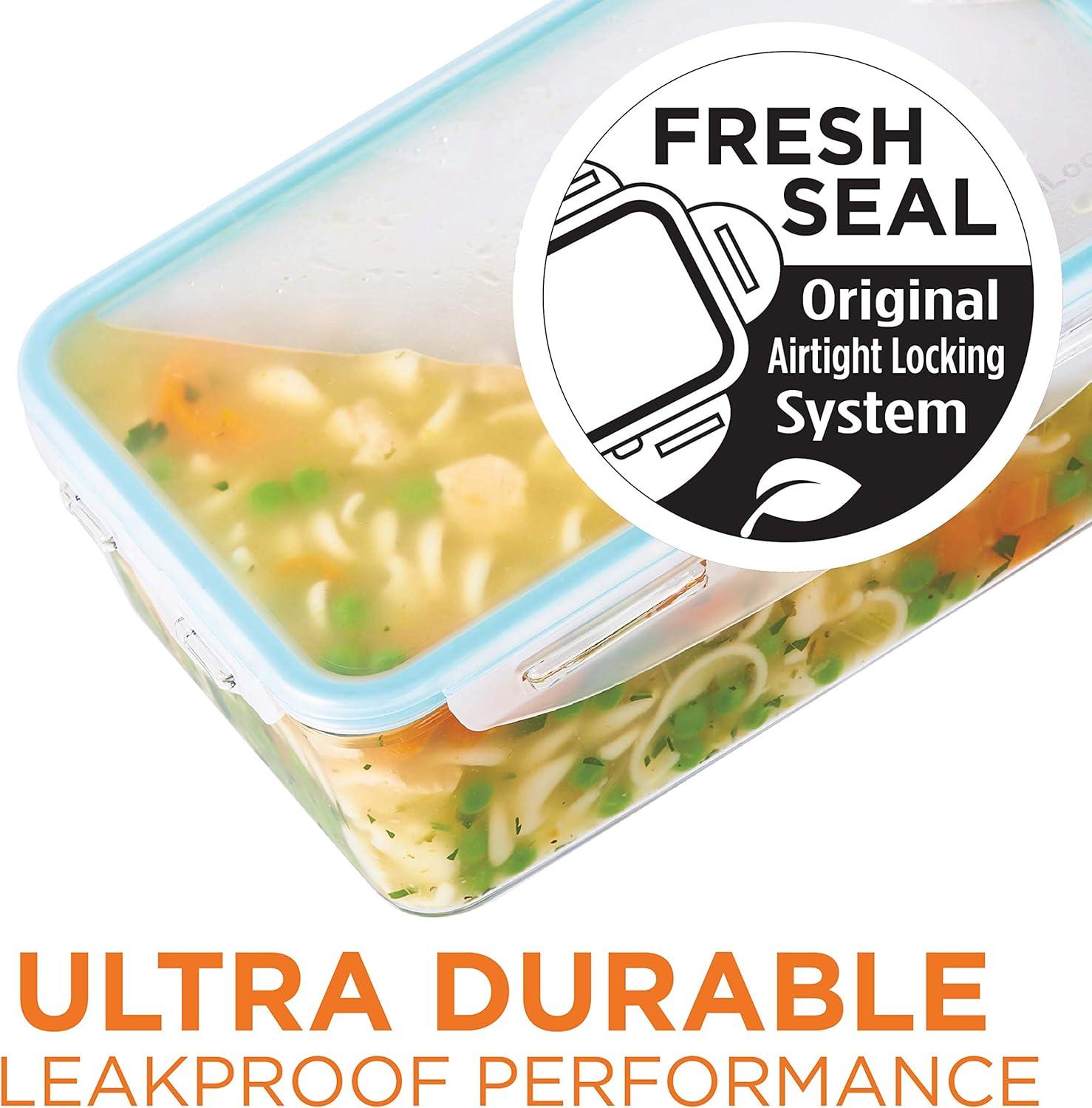 image:imageLOCK amp LOCK Purely Better Tritan ContainerRectangle Food Storage Bin 12 Ounce Clear34 Oz