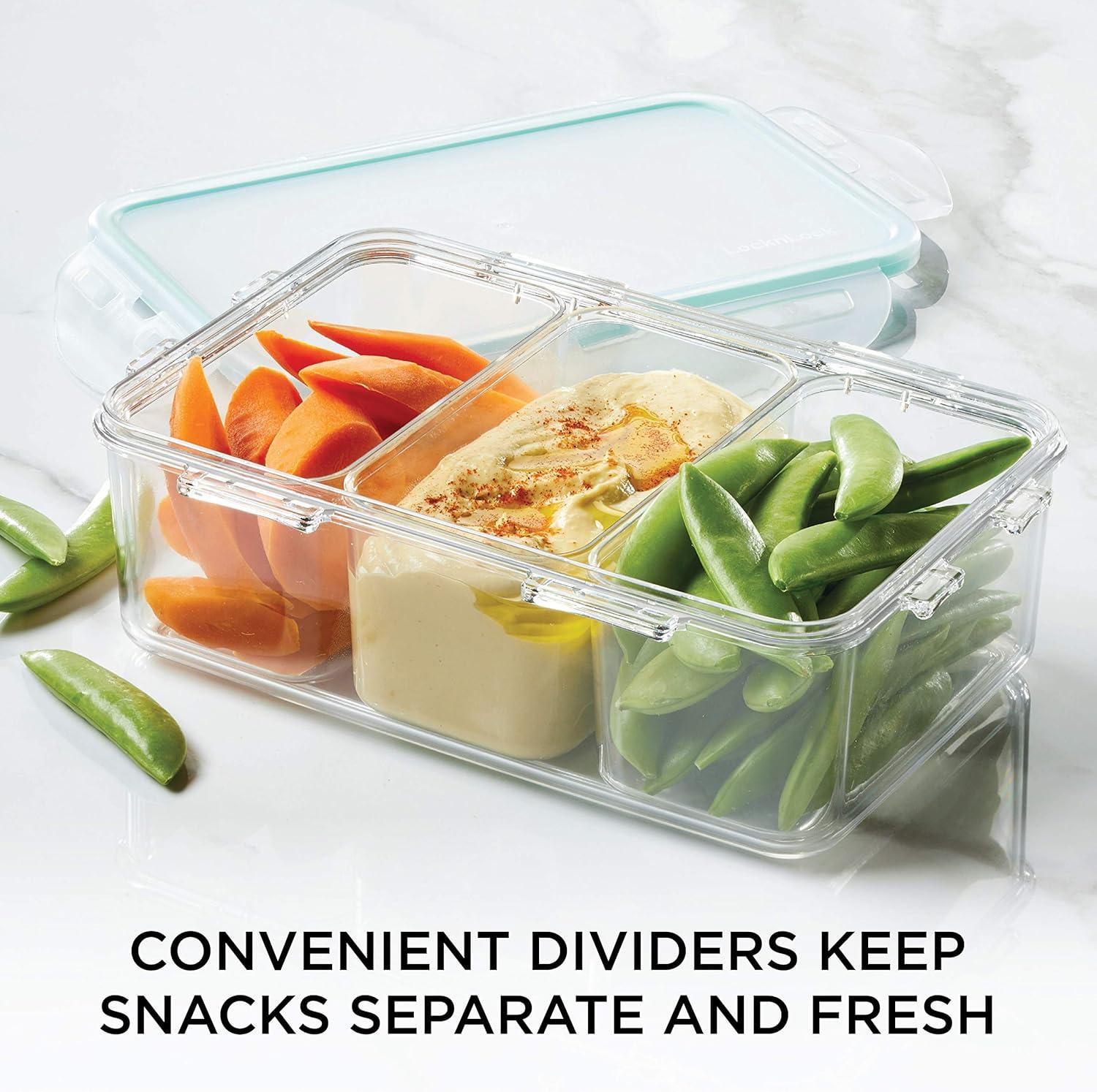 image:imageLOCK amp LOCK Purely Better Tritan ContainerRectangle Food Storage Bin 12 Ounce Clear34 Oz