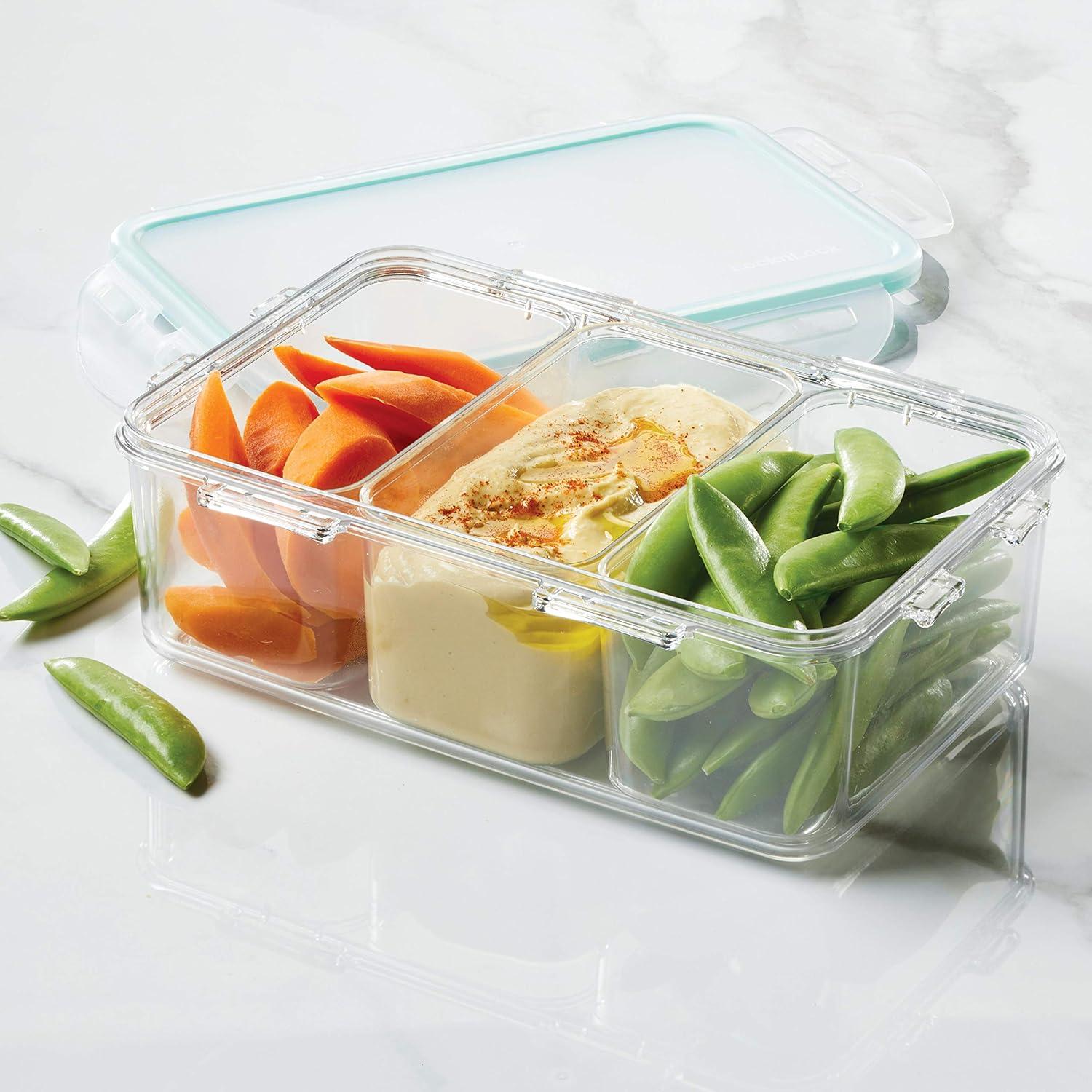 image:imageLOCK amp LOCK Purely Better Tritan ContainerRectangle Food Storage Bin 12 Ounce Clear34 Oz