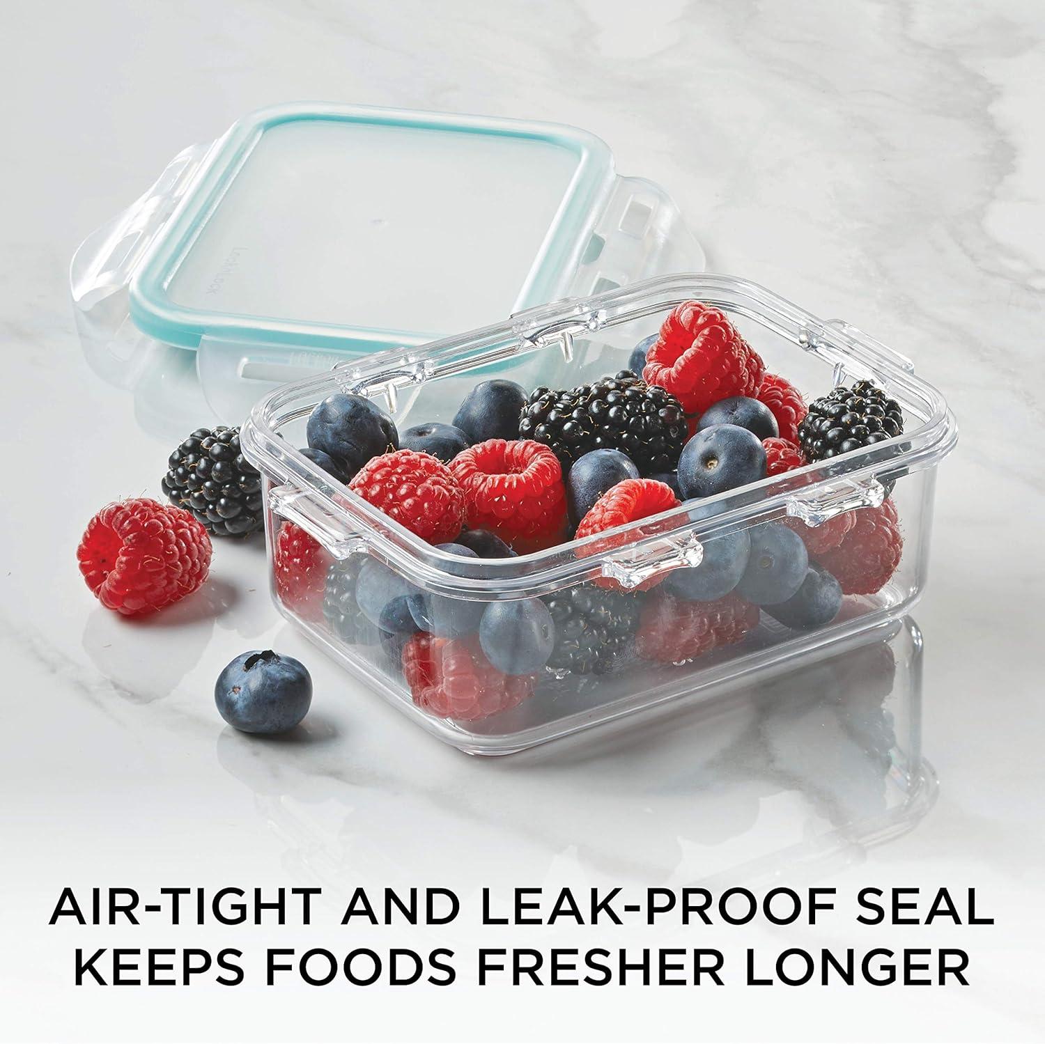 image:imageLOCK amp LOCK Purely Better Tritan ContainerRectangle Food Storage Bin 37 Ounce ClearRectangle