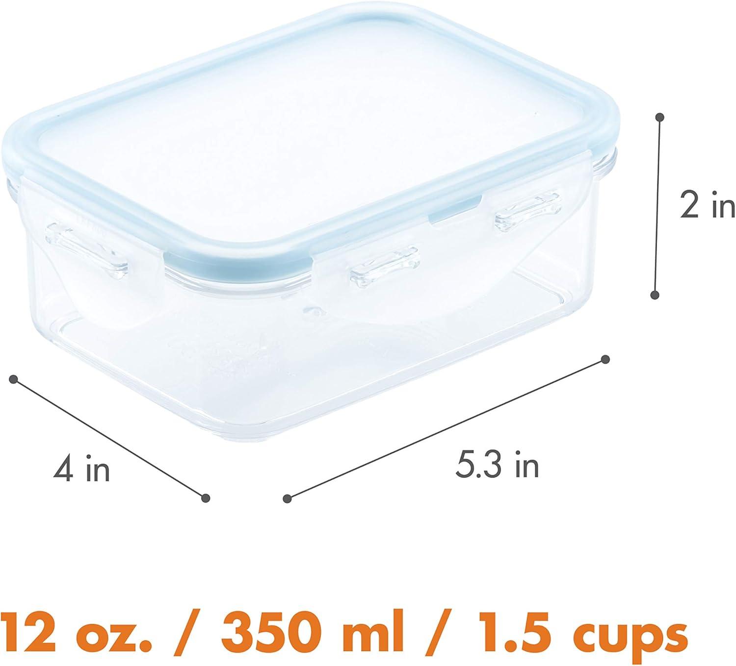 image:imageLOCK amp LOCK Purely Better Tritan ContainerRectangle Food Storage Bin 37 Ounce ClearRectangle