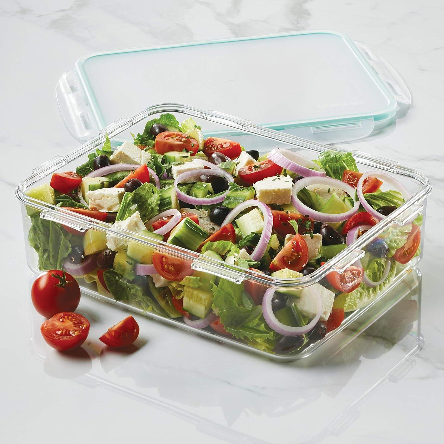 image:imageLOCK amp LOCK Purely Better Tritan ContainerRectangle Food Storage Bin 37 Ounce ClearRectangle