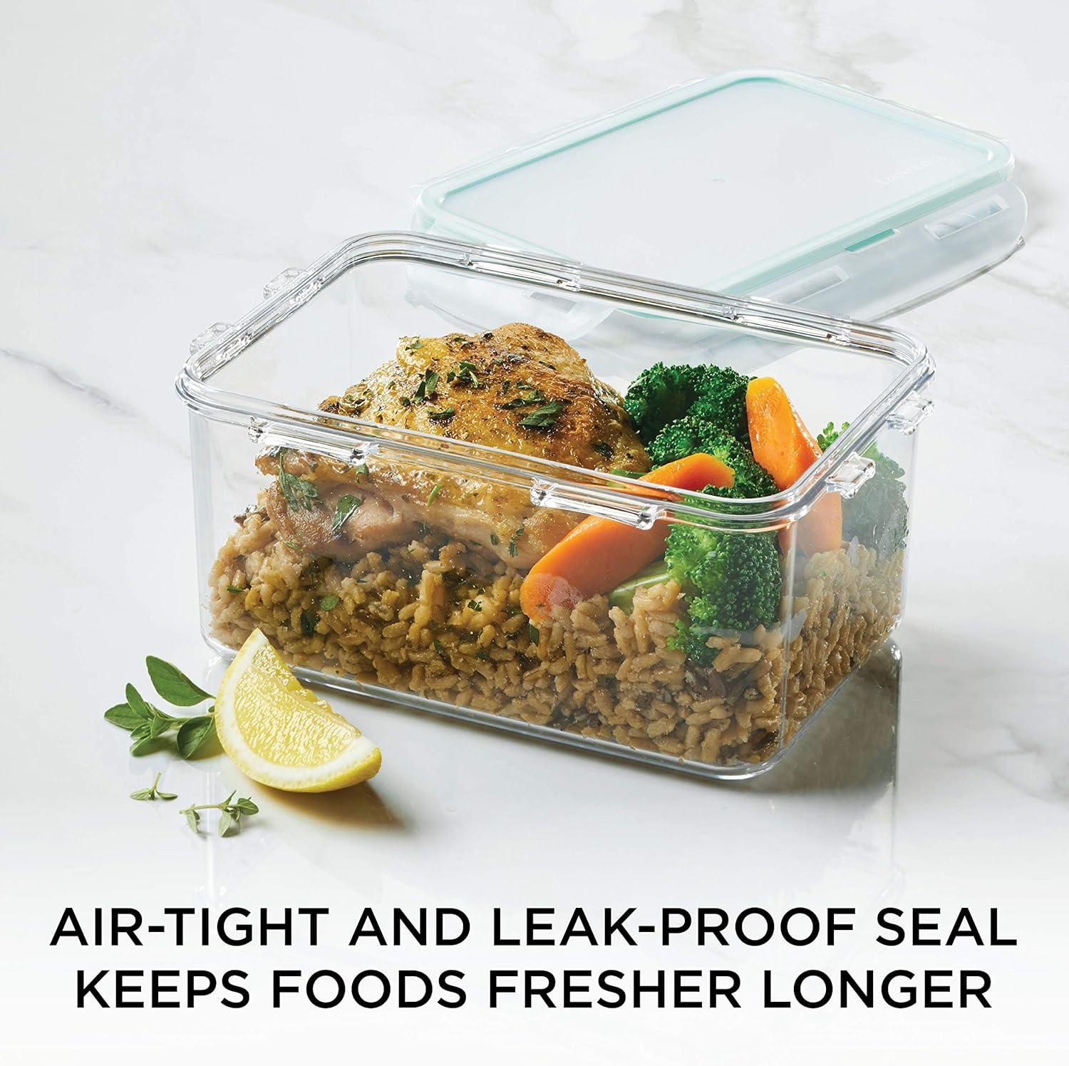 image:imageLOCK amp LOCK Purely Better Tritan ContainerRectangle Food Storage Bin 37 Ounce ClearRectangle