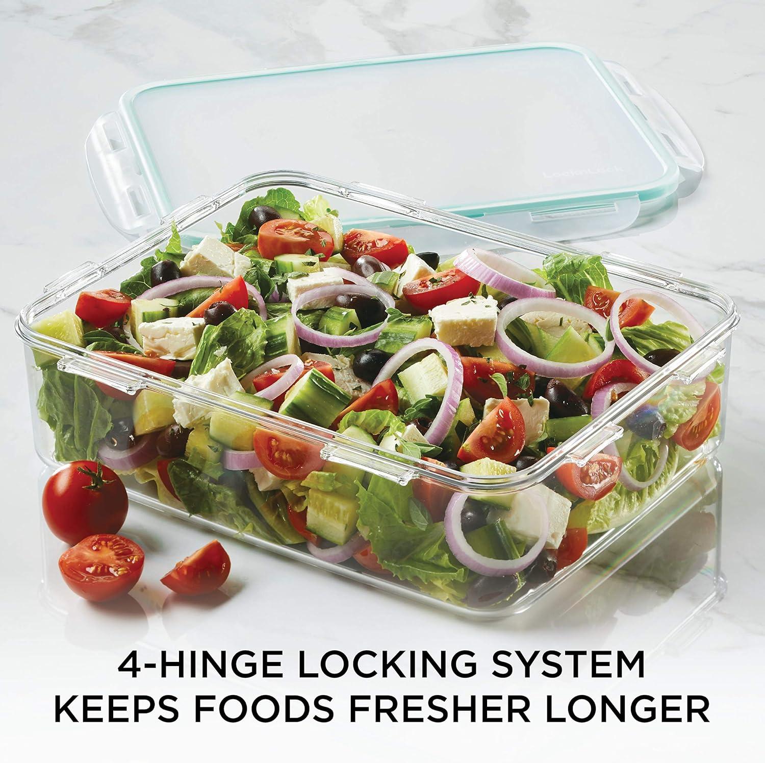 image:imageLOCK amp LOCK Purely Better Tritan ContainerRectangle Food Storage Bin 37 Ounce ClearRectangle
