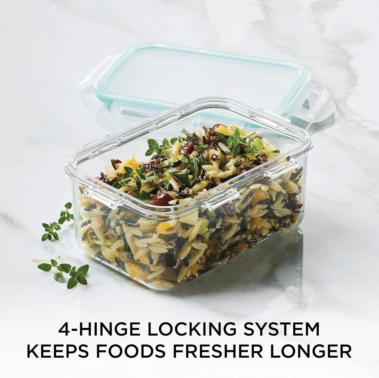 image:imageLOCK amp LOCK Purely Better Tritan ContainerRectangle Food Storage Bin 37 Ounce ClearRectangle