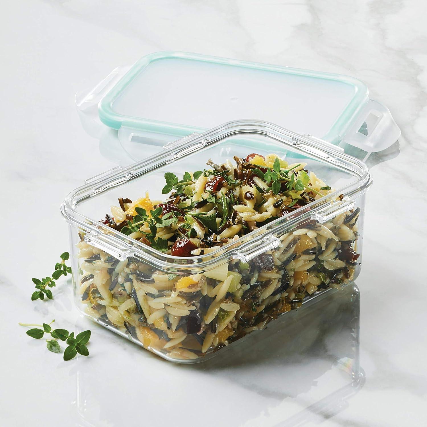 image:imageLOCK amp LOCK Purely Better Tritan ContainerRectangle Food Storage Bin 37 Ounce ClearRectangle