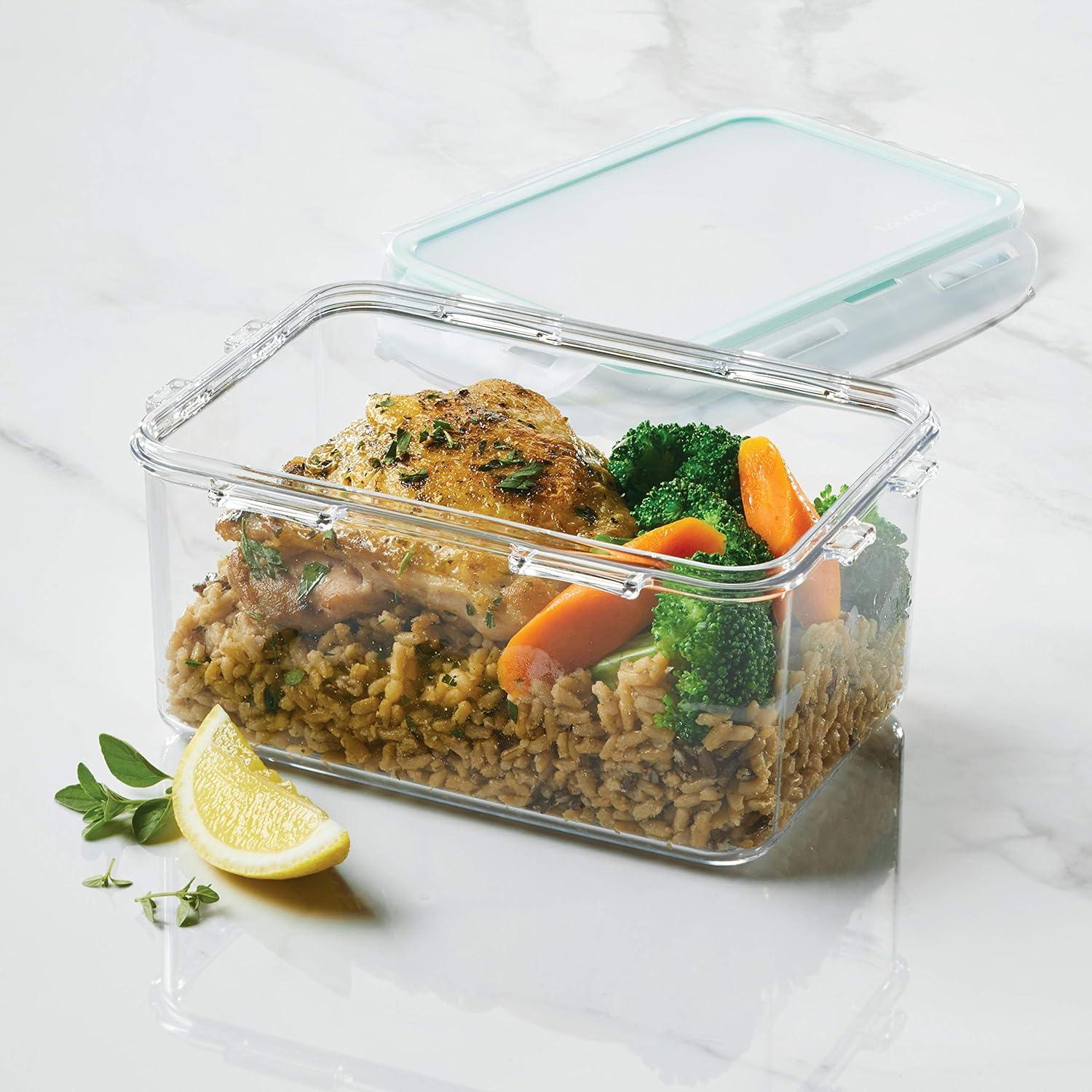 image:imageLOCK amp LOCK Purely Better Tritan ContainerRectangle Food Storage Bin 37 Ounce ClearRectangle